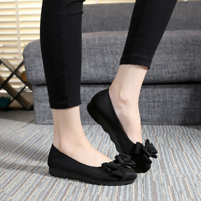 Bailarinas Planas Mujer con Lazo - Zapatos Slip-On Punta Redonda - Image 4