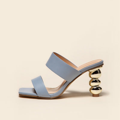 Sandalias de Tacón Alto con Efecto Espejo - Estilo Verano Elegante - Image 10