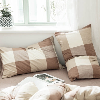 Funda de Almohada de Algodón Lavado Estilo Japonés Minimalista - Image 15
