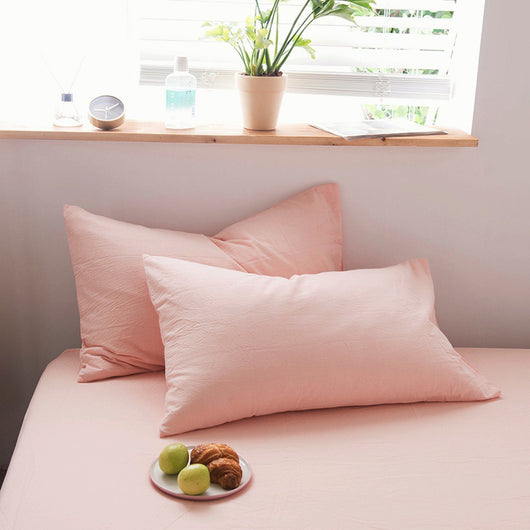 Funda de Almohada de Algodón Lavado Estilo Japonés Minimalista - Image 2