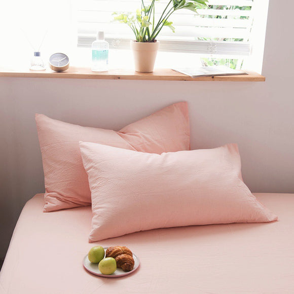 Funda de Almohada de Algodón Lavado Estilo Japonés Minimalista