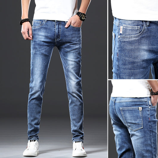 Jeans Slim Fit para Hombre con Corte Tobillero - Image 3