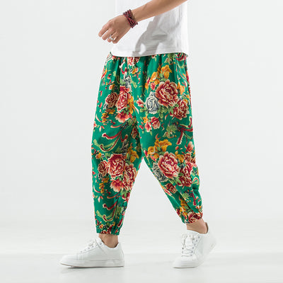 Pantalones Harem Cómodos de Algodón y Lino para Tallas Grandes - Image 5