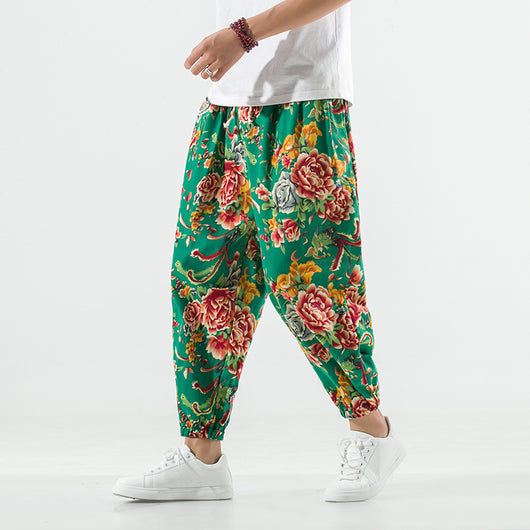 Pantalones Harem Cómodos de Algodón y Lino para Tallas Grandes - Image 5