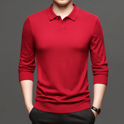 Suéter Holgado de Lana Tejida para Hombre - Primavera y Otoño - Image 18