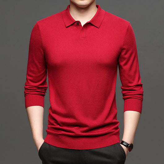 Suéter Holgado de Lana Tejida para Hombre - Primavera y Otoño - Image 18