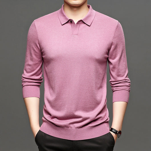 Suéter Holgado de Lana Tejida para Hombre - Primavera y Otoño - Image 16