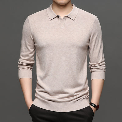 Suéter Holgado de Lana Tejida para Hombre - Primavera y Otoño - Image 8
