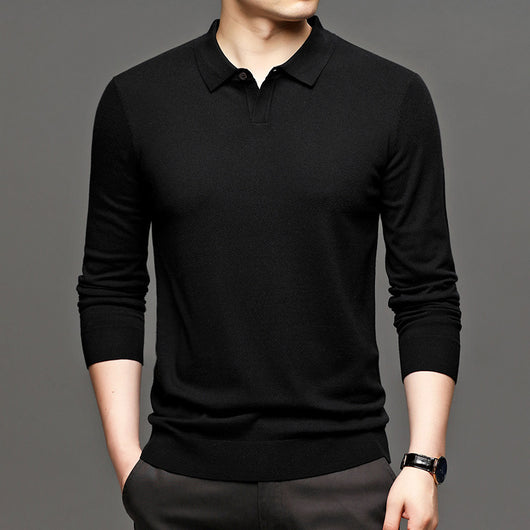 Suéter Holgado de Lana Tejida para Hombre - Primavera y Otoño
