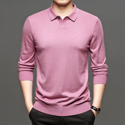 Suéter Holgado de Lana Tejida para Hombre - Primavera y Otoño - Image 7