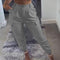 Pantalones Cargo Slim Fit de Color Liso