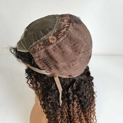 Peluca Frontal de Encaje 4x4 Cabello Humano Rizado Kinky Grado 10A T1B 30 - Image 2