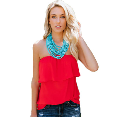 Blusa de Chifón Liso Versátil - Image 10