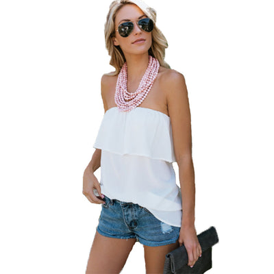 Blusa de Chifón Liso Versátil - Image 7