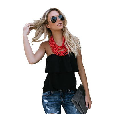Blusa de Chifón Liso Versátil