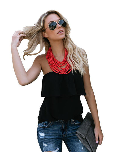 Blusa de Chifón Liso Versátil - Image 4