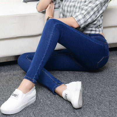Pantalón Vaquero Azul Claro Cintura Alta Talla Grande con Estirch en Cadera - Image 16