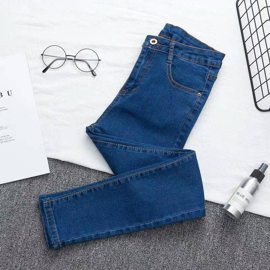 Pantalón Vaquero Azul Claro Cintura Alta Talla Grande con Estirch en Cadera - Image 13