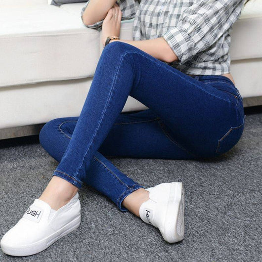 Pantalón Vaquero Azul Claro Cintura Alta Talla Grande con Estirch en Cadera - Image 3