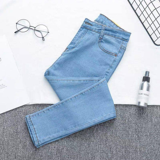 Pantalón Vaquero Azul Claro Cintura Alta Talla Grande con Estirch en Cadera - Image 6