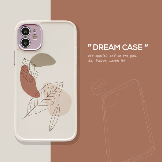 Funda Floral Suave para Teléfono - Diseño Sketch para Mujeres - Image 6