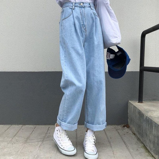 Pantalones Rectos Sueltos Retro Casual para Mujer - Image 9