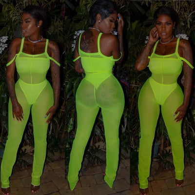 Jumpsuit Transparente Elegante para Mujer - Diseño Europeo y Americano - Image 6