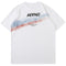 Camiseta Hombre Arcoíris Estampado Manga Corta Algodón Suelta Cuello Redondo