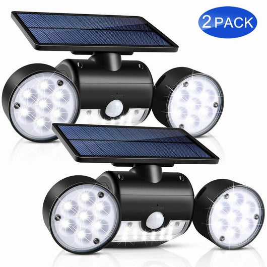 Foco Solar Giratorio Doble con 30 LED para Jardín - Image 3