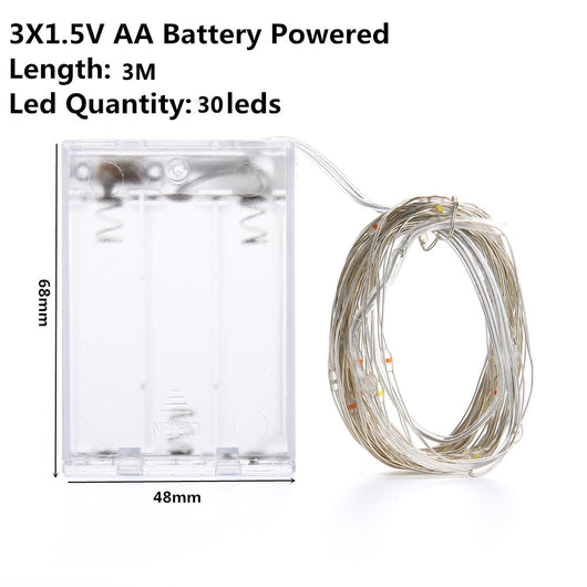 Luces LED Navideñas Exteriores - Guirnalda 2m/5m/10m Recargable USB - Image 14