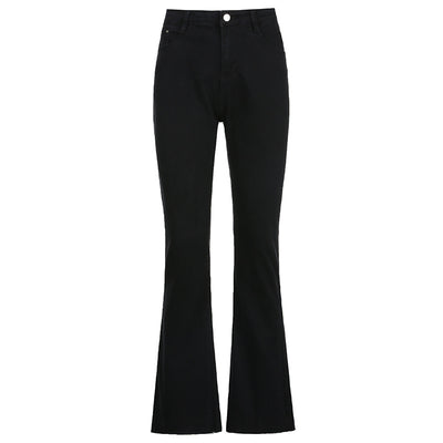 Jeans Retro Cintura Alta Slim Acampanado para Mujer - Image 14