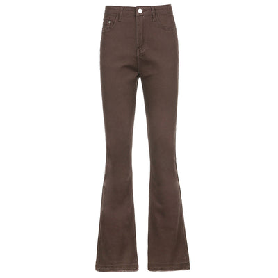 Jeans Retro Cintura Alta Slim Acampanado para Mujer - Image 15