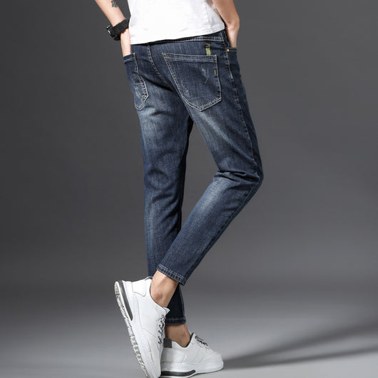 Jeans Cortos Slim Fit Estilo Coreano para Hombre - Image 11