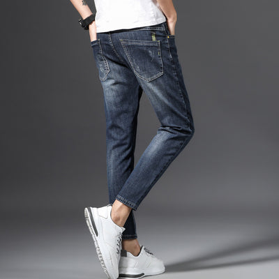 Jeans Cortos Slim Fit Estilo Coreano para Hombre - Image 4