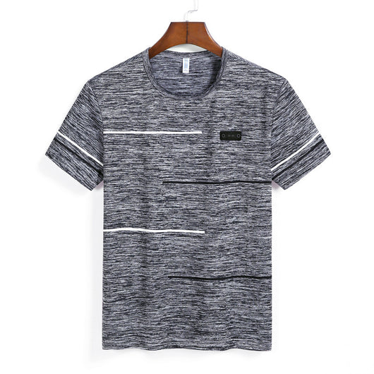 Playera Rayas Cuello Redondo Manga Corta para Hombre - Image 3
