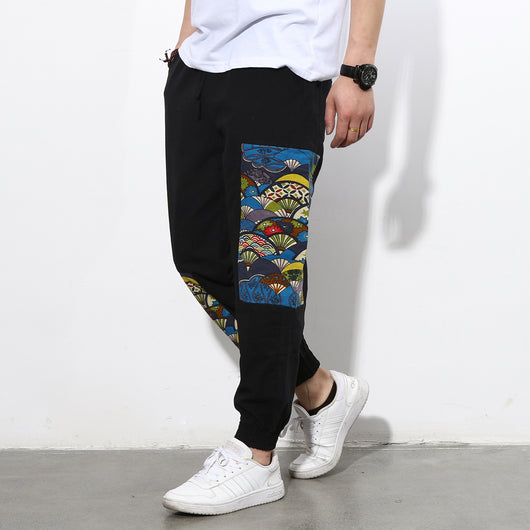 Pantalones Casuales Talla Grande en Algodón y Lino para Hombre - Image 8