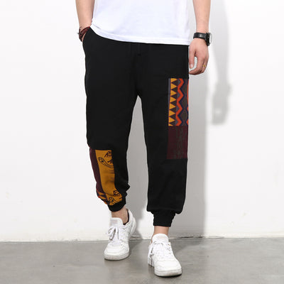 Pantalones Casuales Talla Grande en Algodón y Lino para Hombre - Image 5