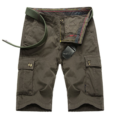 Pantalones Cargo Cortos para Hombre con Bolsillos Grandes y Diseño Casual - Image 7