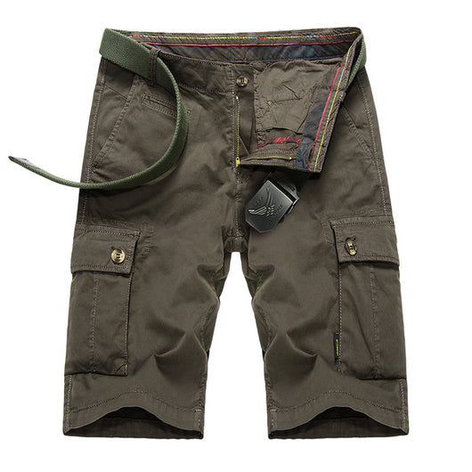 Pantalones Cargo Cortos para Hombre con Bolsillos Grandes y Diseño Casual - Image 7