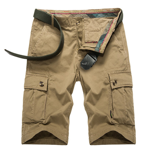 Pantalones Cargo Cortos para Hombre con Bolsillos Grandes y Diseño Casual - Image 8