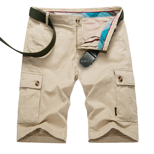 Pantalones Cargo Cortos para Hombre con Bolsillos Grandes y Diseño Casual - Image 3