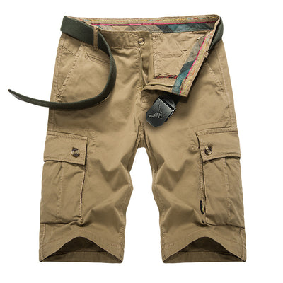 Pantalones Cargo Cortos para Hombre con Bolsillos Grandes y Diseño Casual - Image 4