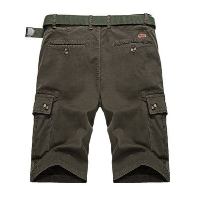 Pantalones Cargo Cortos para Hombre con Bolsillos Grandes y Diseño Casual - Image 2