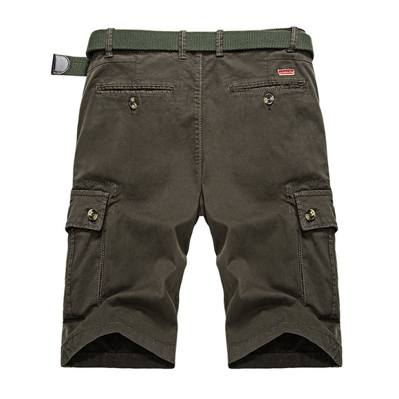 Pantalones Cargo Cortos para Hombre con Bolsillos Grandes y Diseño Casual