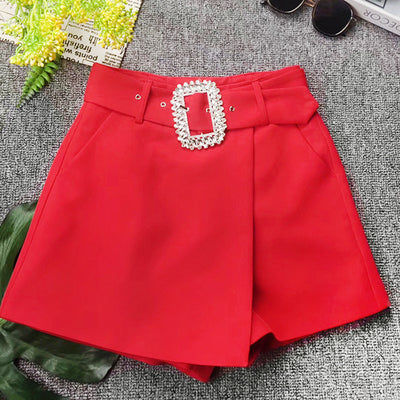 Shorts Elegantes para Mujer con Cinturón de Strass - Diseño Moderno para Verano - Image 7