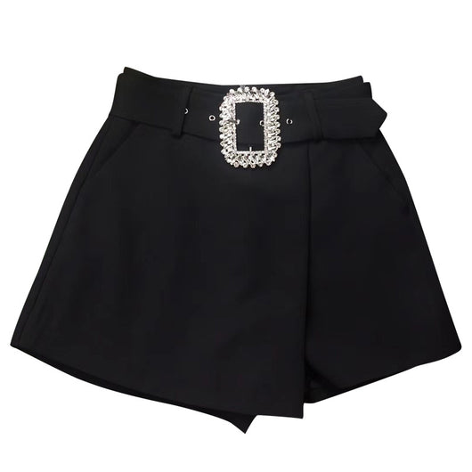 Shorts Elegantes para Mujer con Cinturón de Strass - Diseño Moderno para Verano - Image 8