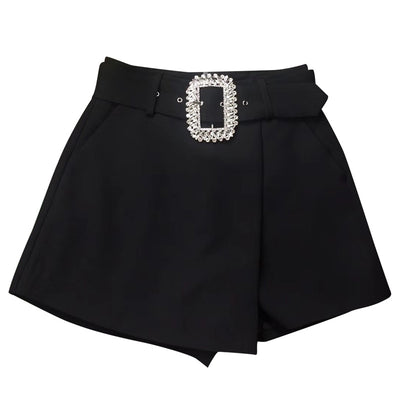 Shorts Elegantes para Mujer con Cinturón de Strass - Diseño Moderno para Verano - Image 3