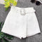 Shorts Elegantes para Mujer con Cinturón de Strass - Diseño Moderno para Verano