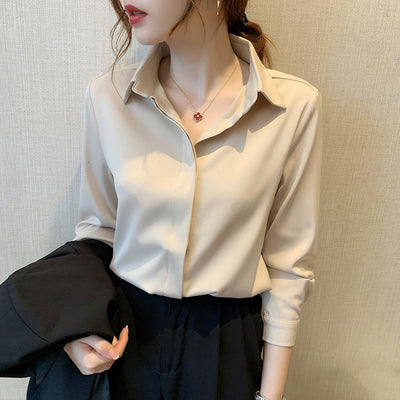Blusa de Seda Blanca Diseño Minimalista Elegante - Image 6