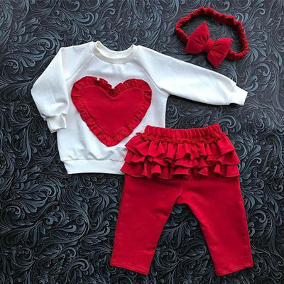 Camiseta Infantil de Manga Larga con Corazón - Image 8